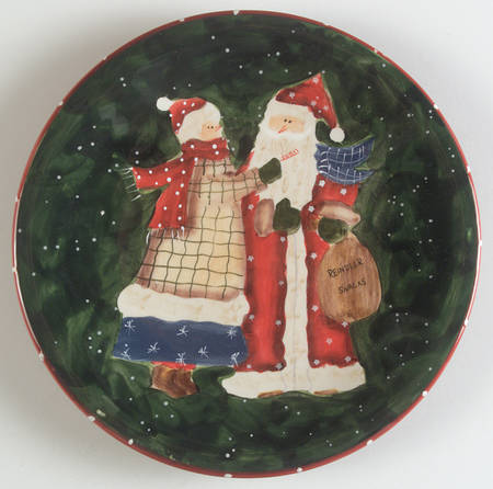 Santa Mates Salad Plate