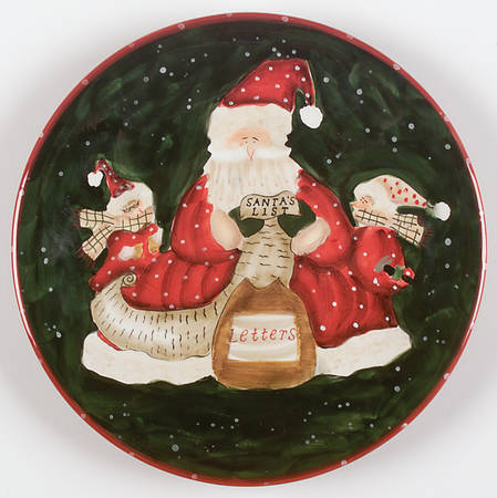 Santa Mates Salad Plate