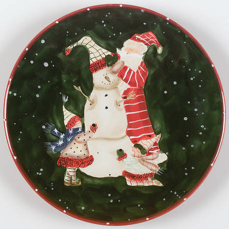 Santa Mates Salad Plate