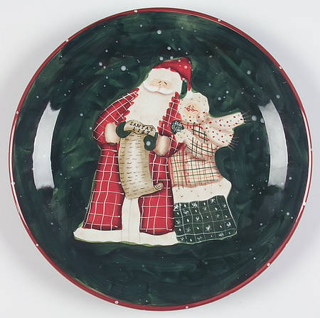 Santa Mates Dinner Plate