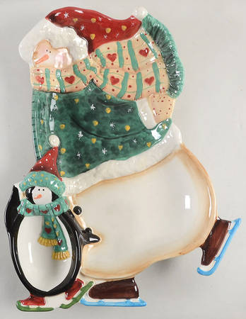 Snow Mates 1 Piece Figural Chip and Dip