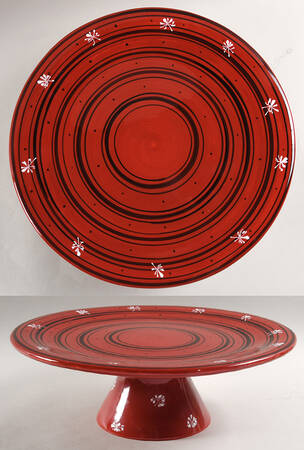 Snow Mates Large Covered Cake Plate No Lid