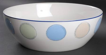 Java Blue 10" Large Salad Serving Bowl