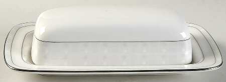 Aria Platinum 1/4 Lb Covered Butter by Noritake