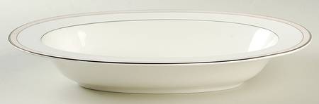 Blush Beaded Pearl 11" Oval Vegetable Bowl