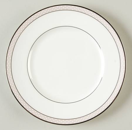 Blush Beaded Pearl Bread & Butter Plate