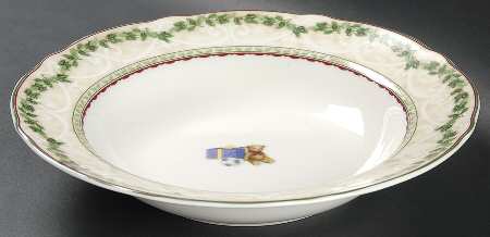 Holly Tree Rim Soup Bowl