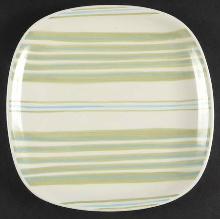Pistachio Vanilla Square Salad Plate