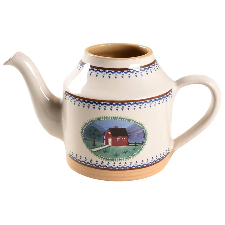 Landscape Farmhouse Teapot No Lid