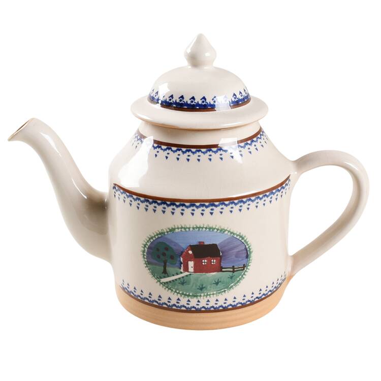 Landscape Farmhouse Teapot & Lid