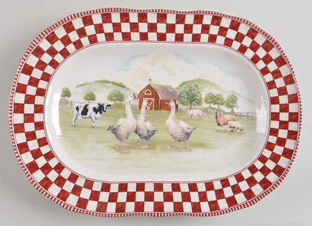 Barnyard 14" Oval Serving Platter