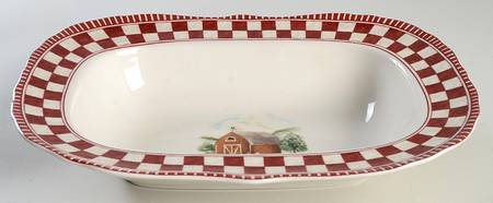 Barnyard 11" Oval Vegetable Bowl