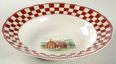 Barnyard Large Rim Soup Bowl