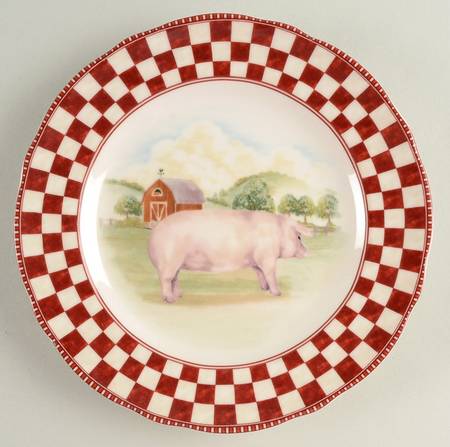 Barnyard Salad Plate