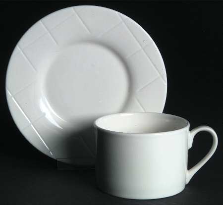 Stateroom Flat Cup & Saucer Set by Nautica