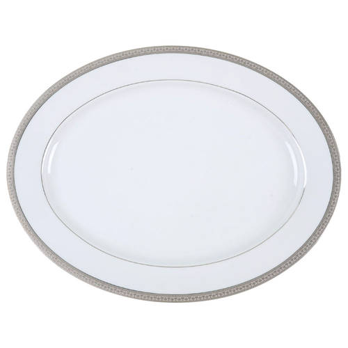 Versailles Platinum 14" Oval Serving Platter
