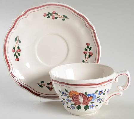 NSA3 Flat Cup & Saucer Set by Nueva San Isidro