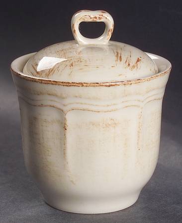 Country Market Rustic Sugar Bowl & Lid