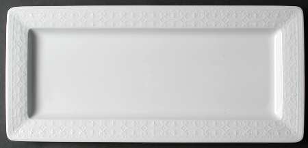Blanc Fleur 15" Rectangular Tray