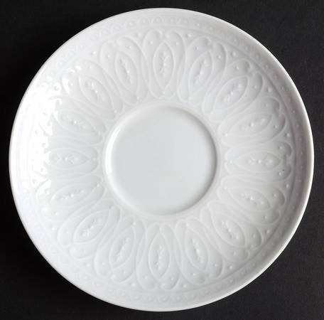 Blanc Fleur Saucer for Flat Cup