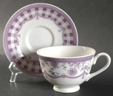 Toile de Maison Footed Cup & Saucer Set