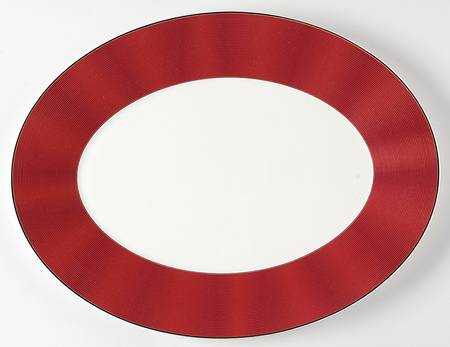 Silk Rouge 15" Oval Serving Platter