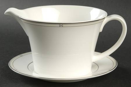 Jaz Round Gravy Boat & Bread and Butter Stand