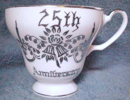 Silver Anniversary Footed Cup