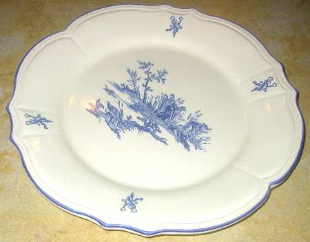 Delices des Quatre Saisons Blue Dinner Plate