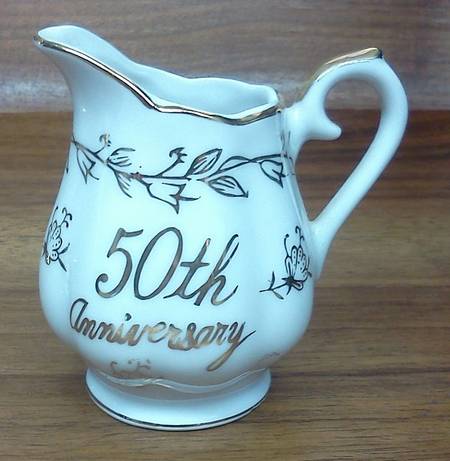 50th Anniversary Creamer