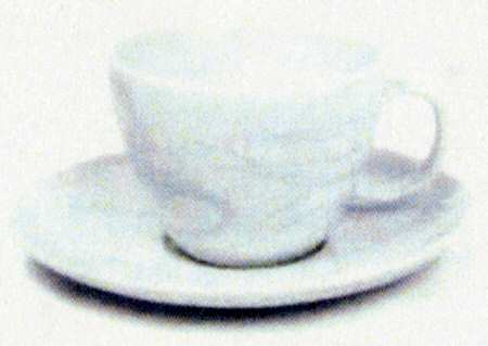 Velocity Flat Cup & Saucer Set