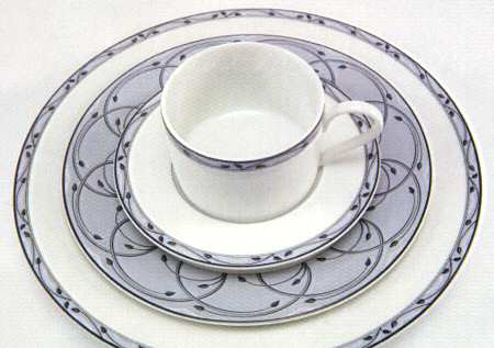 Perennial Grey Dinner Plate