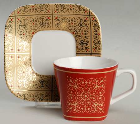 Madrid Flat Cup & Saucer Set