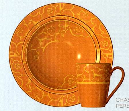 Chasse Persimmon by Noritake