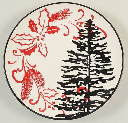 Poinsettia Salad Plate