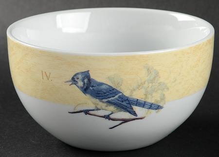 12 Days of Christmas (Gold Scrolls, No Trim) Soup/Cereal Bowl