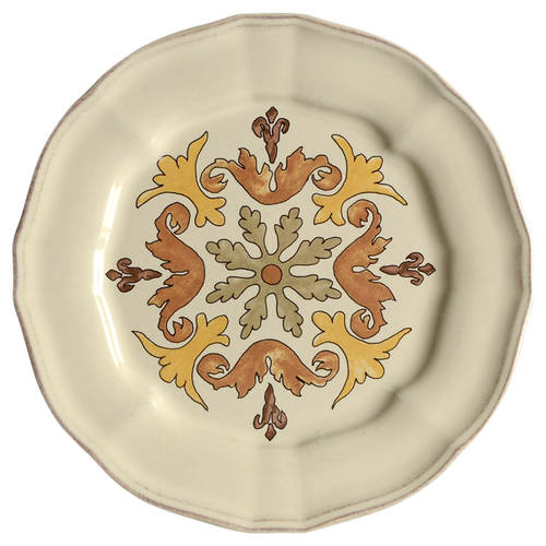 Toscano Cream Accent Salad Plate
