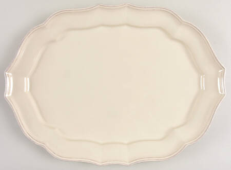 Toscano Cream 17" Oval Serving Platter