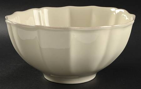 Toscano Cream 10" Round Serving Bowl