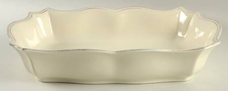 Toscano Cream 13"  Rectangular Baker