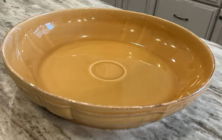 Toscano Yellow Chip Bowl/Plate for Chip & Dip Set