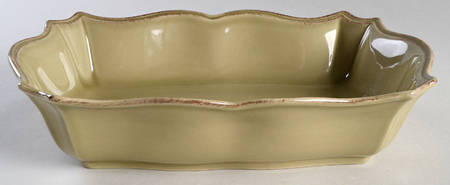 Toscano Sage Green 11" Rectangular Baker