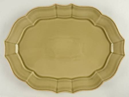 Toscano Sage Green 13" Oval Serving Platter
