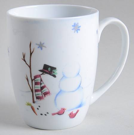 Building a Snowman Mug