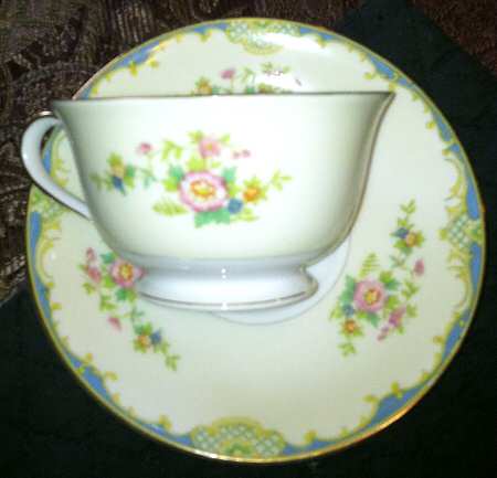 Embassy Blue Footed Cup & Saucer Set
