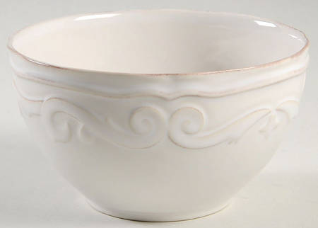 Scroll White Soup/Cereal Bowl
