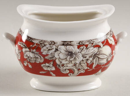 Hawthorne Brick Red Sugar Bowl No Lid