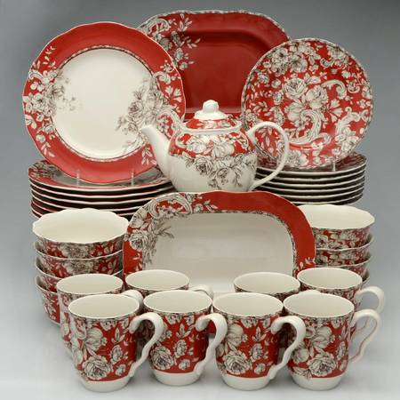 Hawthorne Brick Red 36 Piece Set