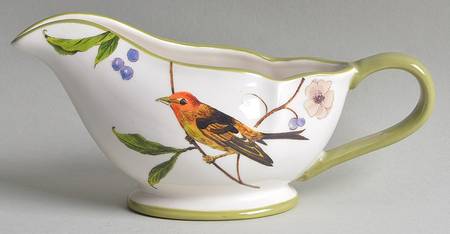 Bird Garden Gravy Boat