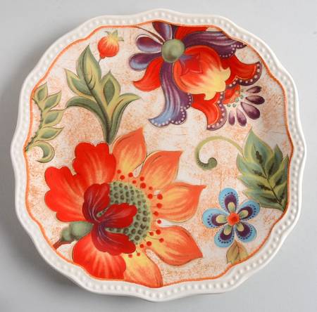 Majestic Floral Salad Plate